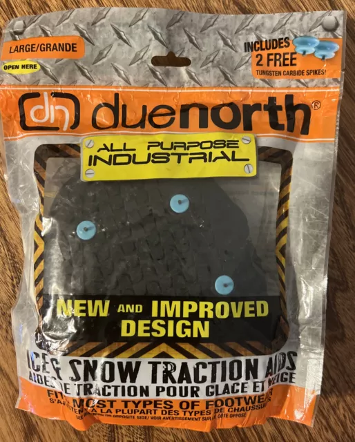 Due North All Purpose Industrial Ice & Snow Traction Aid Shoe Strap Attach Large