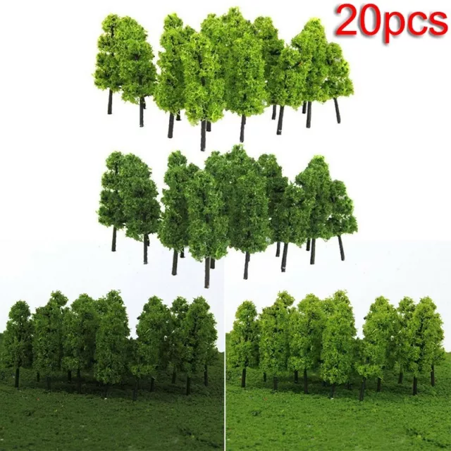 20X Trees Model Train Railroad Wargame Diorama Scenery Landscape HO OO Scale