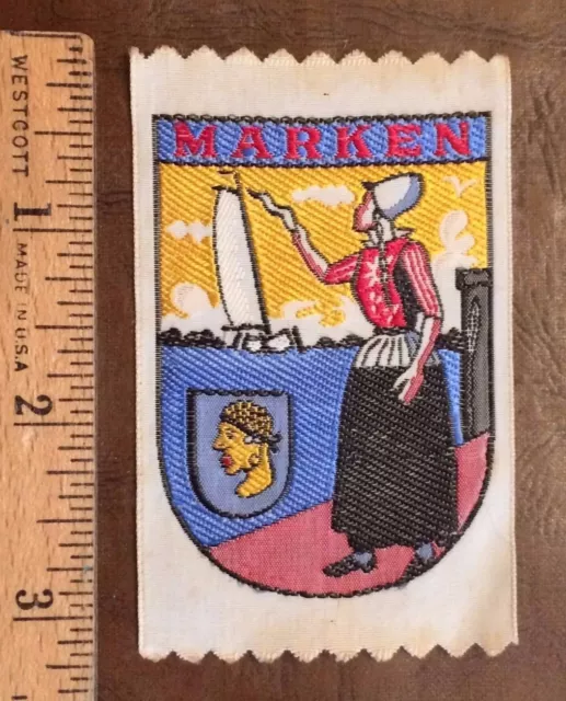 MARKEN Holland The Netherlands Souvenir Woven Patch Badge