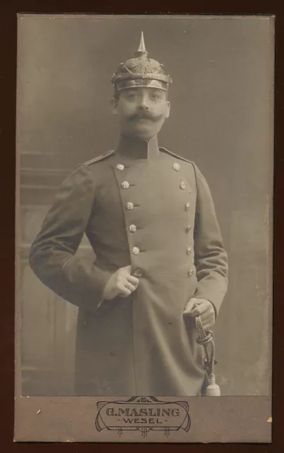 CDV - Offizier ? mit Pickelhaube - Wesel