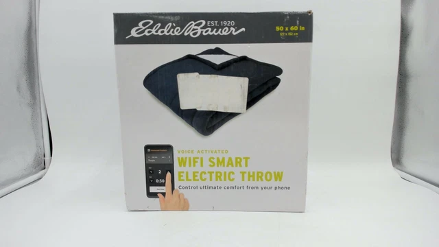 Eddie Bauer | Smart Heated Electric Throw Blanket