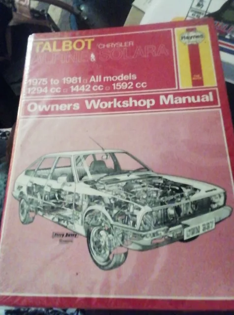 Haynes - Talbot / Chrysler Alpine & Solara / 1975 to 1981 Owners Workshop Manual