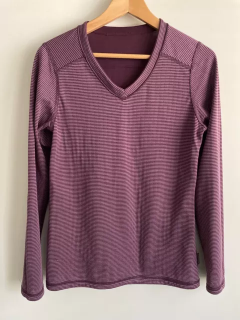 Kathmandu Womens Long Sleeve Top Size 10-12 Reversible Quick Dry Stretch