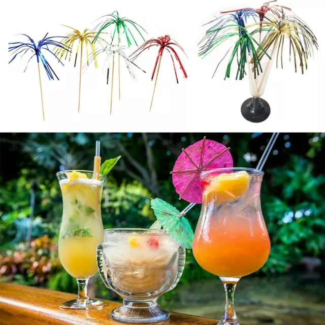 24x Drink Decorations Cocktail Umbrellas Party Umbrella Birthday Wedding Novelt