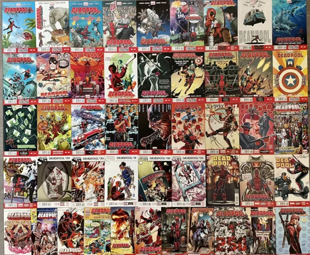 Deadpool #1-45 + Annual #1+2 Complete Set/Series (2013) 1st Shiklah Marvel