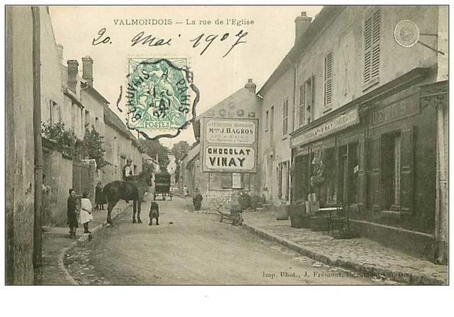 95.VALMONDOIS.n°26.LA RUE DE L'EGLISE