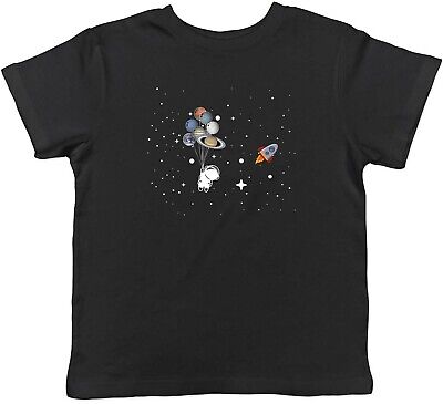 Ballon Planet Space Astronaut Childrens Kids T-Shirt Boys Girls Gift