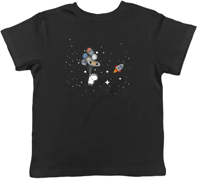Maglietta Ballon Planet Space Astronaut Bambini Bambini Ragazzi Ragazze Regalo