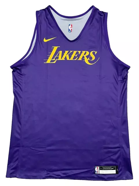 Camiseta de práctica reversible emitida por el equipo Nike NBA Los Angeles Lakers talla grande-alto