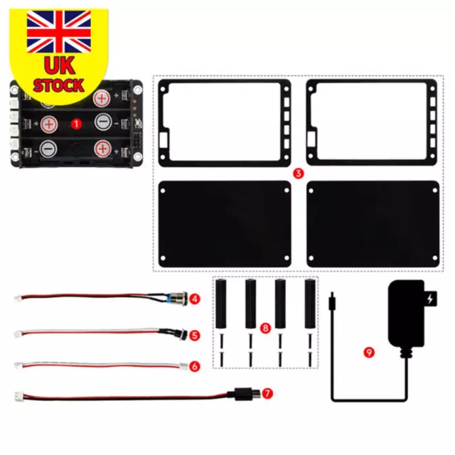 DIY Uninterruptible Power Supply UPS Module Kit for Raspberry Pi 4 Model B new