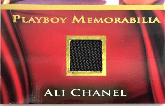 Playboy Authentic Memorabilia Card #11/25 ~ ALI CHANEL (POTM AUGUST 2020)