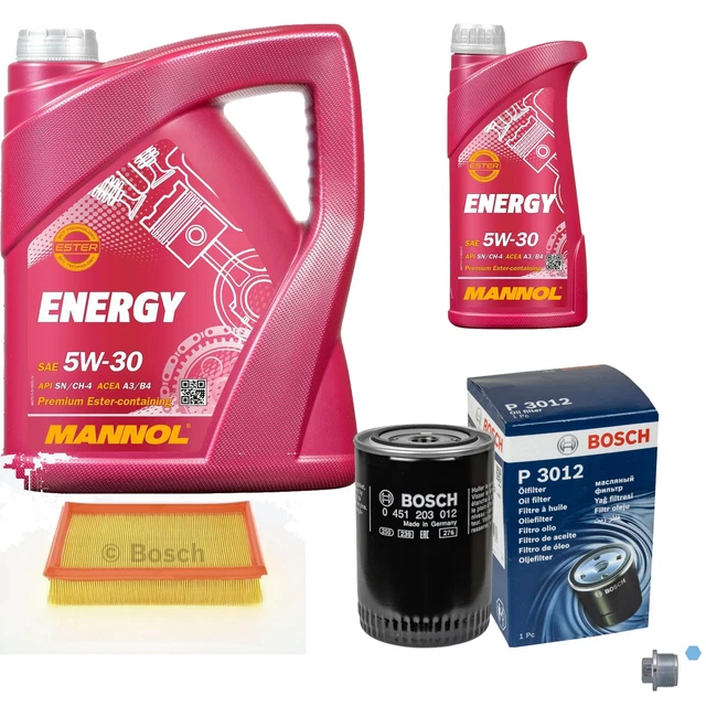 INSPEKTIONSPAKET FILTERSATZ SET B+6L EUROLUB 5W-30 FÜR VW