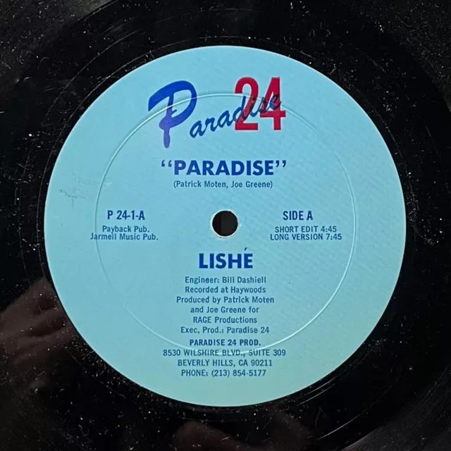 funk boogie 12” LISHE Paradise HEAR Paradise 24 Records Electro fModern Soul