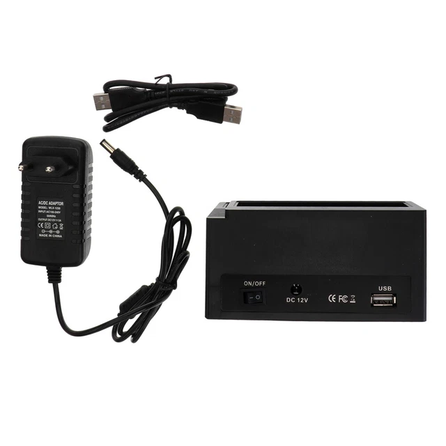 BASE DE DISQUE Dur De Station D'accueil De Disque Dur Externe à Double Baie EUR 39,54 - IT