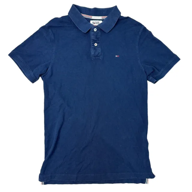 Hilfiger Denim Polo Shirt Short Sleeve The American Original Blue Mens Medium
