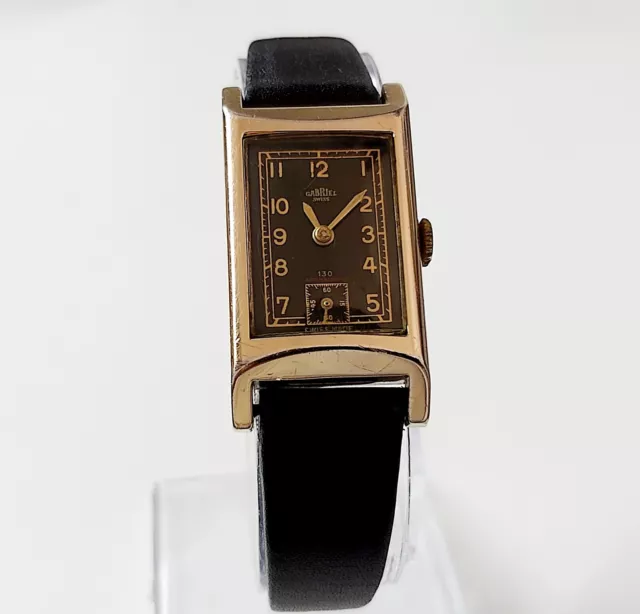 !! Rare Beautiful Art Deco GABRIEL Swiss Vintage Mechanical Women's Watch 1940s