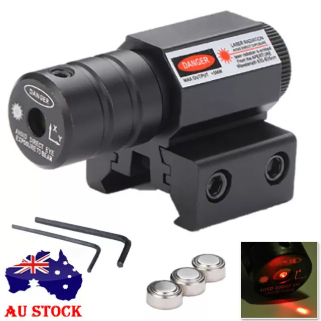 Red Dot Laser Sight Rifle Gun Mount Scope Rail Switch for Rifle Pistol Hunting