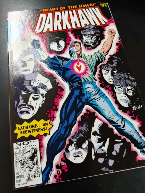 ⭐️ DARKHAWK #10 (direct) (vol 1) (1991 MARVEL Comics) VF Book 2