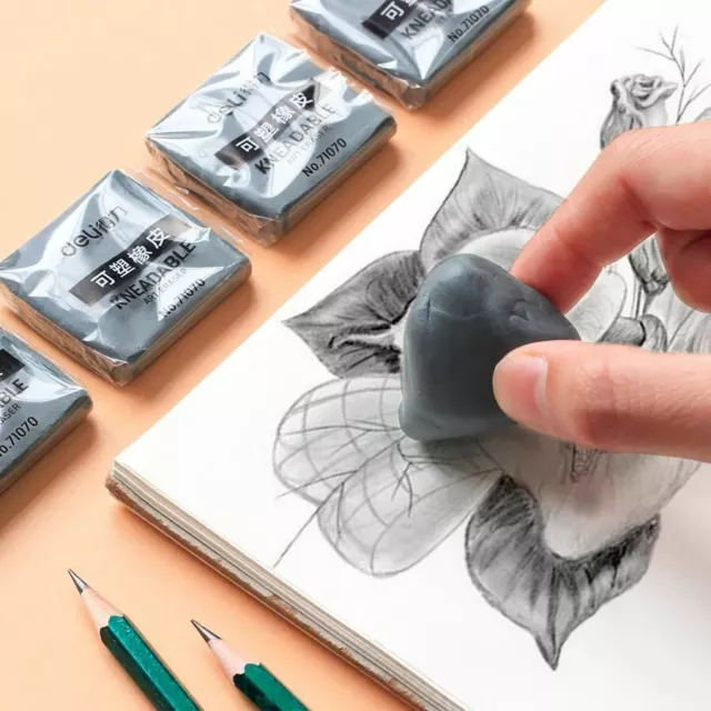 Plasticity Soft Rubber Eraser Student Drawing Sketch Highlight Novelty Pencil