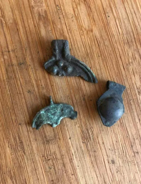 Ancient bronze Viking amulet, fragments of Lunnitsa Kievan Rus 3