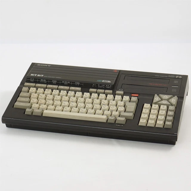 CONSOLA SISTEMA INFORMÁTICO doméstico Sony MSX2 HB-F5 negra
