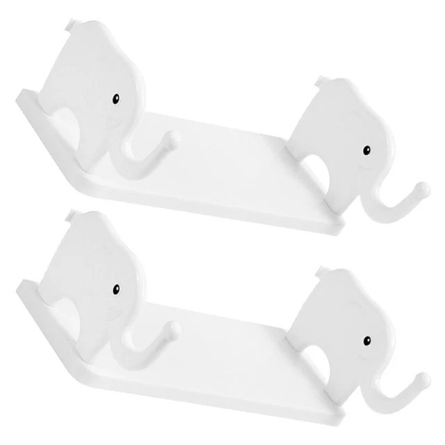 2pcs Adhesive Floating Shelf Wall Storage Shelf Bathroom Kitchen Organizing Rack