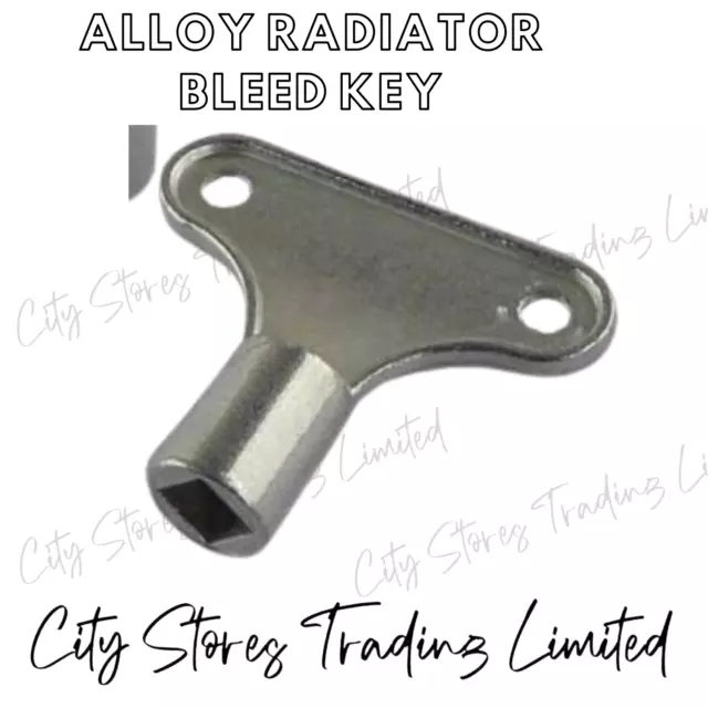 1 X Alloy Radiator Bleed Key Clock Type Bleed Air From System Radiator Valve