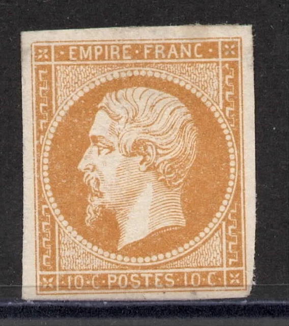 Timbre France Napoleon N°19 – Neuf Avec Trace Charnière, Olive, émission Avant 1900
