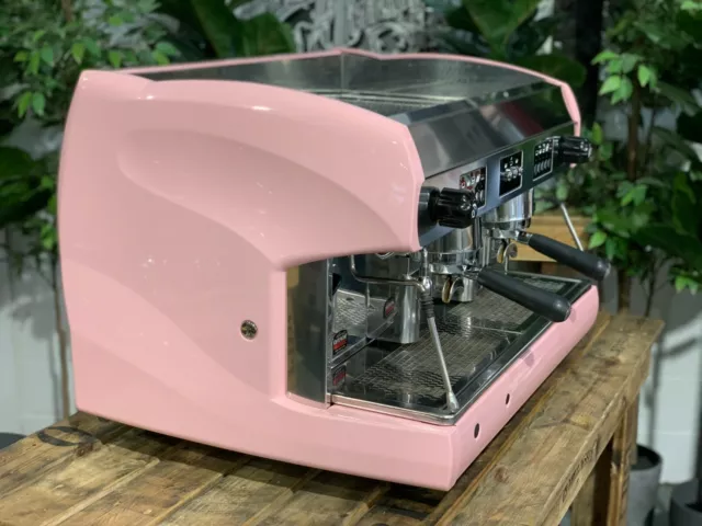 Wega Polaris 2 Group Baby Pink Espresso Coffee Machine Custom Commercial Cafe 2