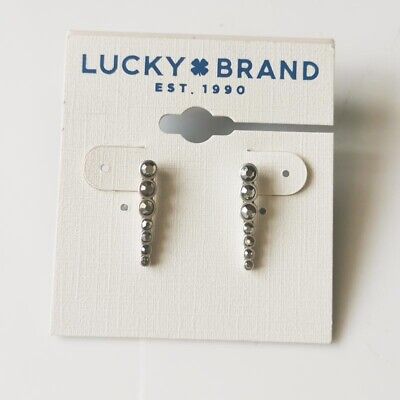 New Lucky Brand Rhinestone Bubble Stud Earrings Gift Vintage Women Party Jewelry