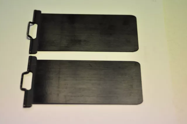 A pair of dark slides for large 2 1/4" format.