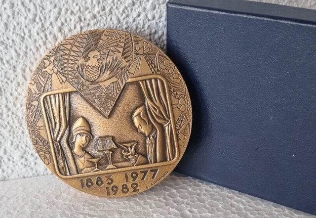 Magnifique médaille en bronze SNCF de l'Orient Express 1883-1977, édité en 1985