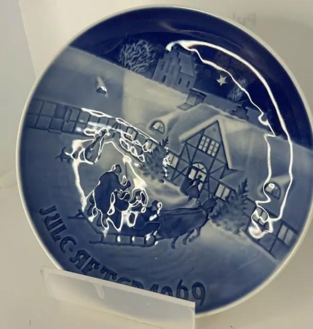 Jule After Holiday Horse & Sleigh Star Plate Bing & Grondahl   1969 CHRISTMAS