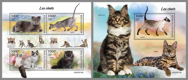 NIGER 2023 MNH ** Katzen Cats #110