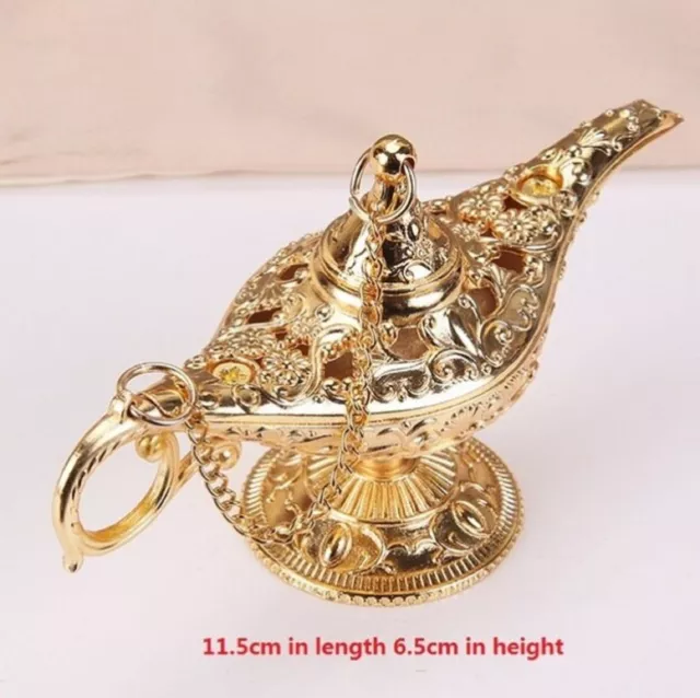 Aladdin Lamp Traditional Hollow Out Fairy Tale Magic Aladdin Hand Made Genie