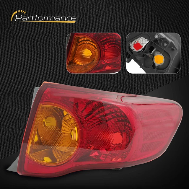 RIGHT SIDE REAR Outer Tail Light Brake Lamp For Toyota Corolla 2009