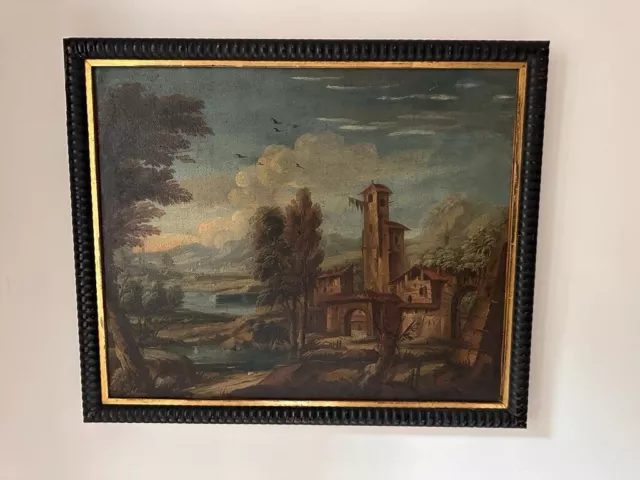 peinture ancienne huile sur toile