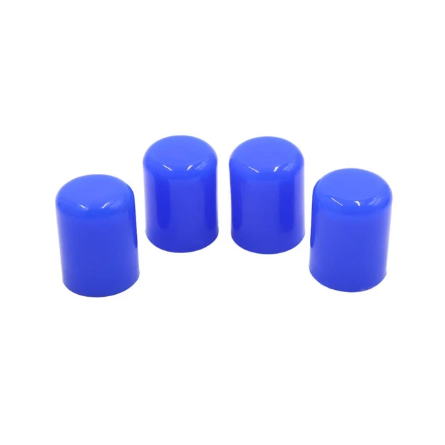 4pc 19mm 3/4" Obturation Silicone tube flexible aspiration admission fin bleu