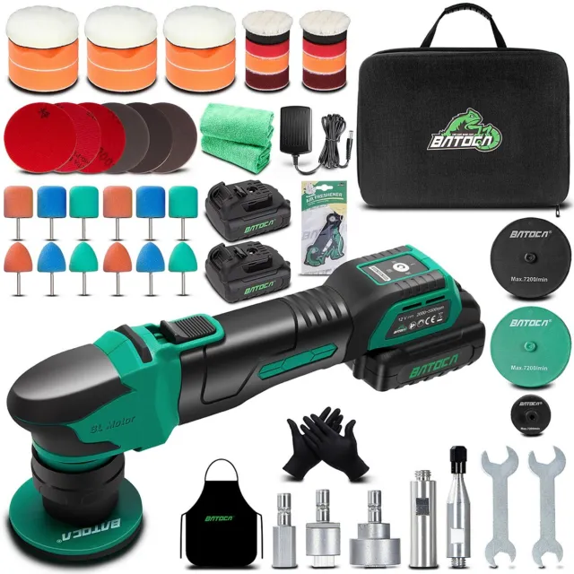 BATOCA S4 Cordless Car Polisher Buffer Sander Mini Polishing Machine Kit Orbital