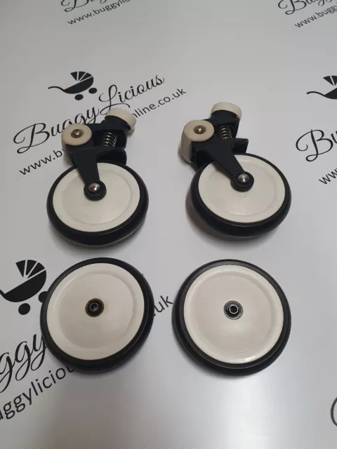 Bugaboo Original 07-09 Bee Full Set Of Wheels Front Back Rear With NEW TYRES!