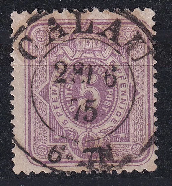 64975) CALAU Brandenburg 1875 nachverwendeter Preußen-Stempel
