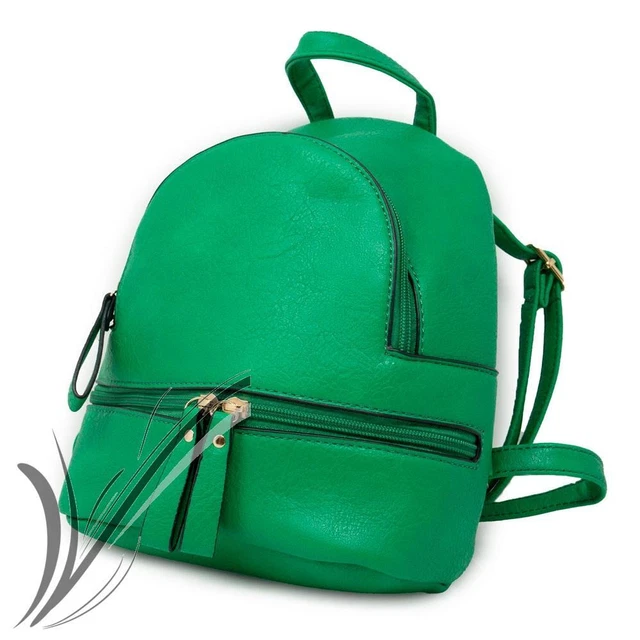 ZAINETTO VERDE DONNA ragazza da passeggio zaino piccolo mini