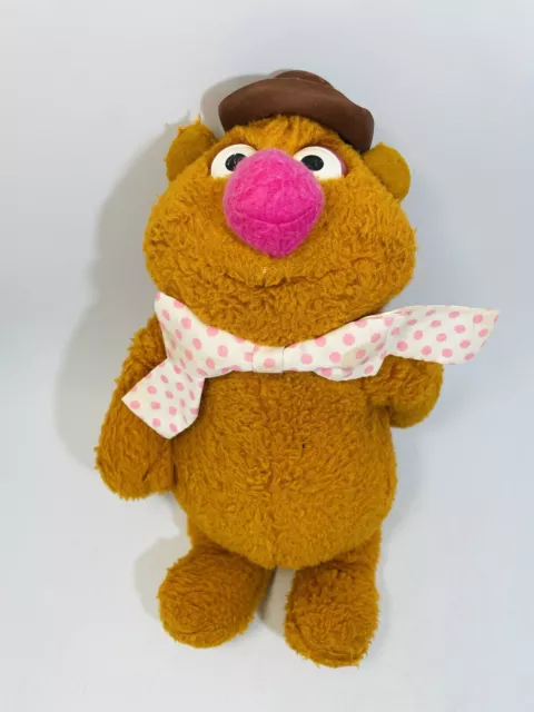 Vintage Fozzie Bear 1976 Jim Henson Muppets Fisher Price 851 Plush Stuffed 14"