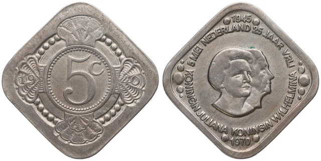 Pays-Bas - 5 Cents 1970 - Néerlandais Nederland - Pièce Commémorative 1940 - IV