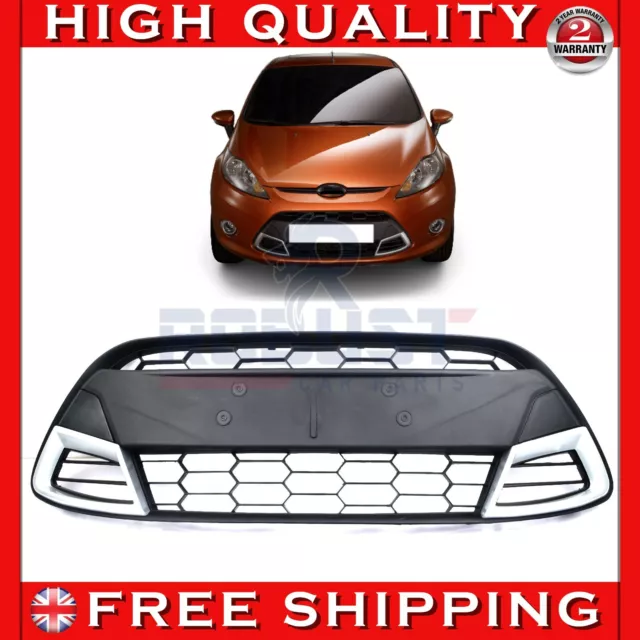 Front Bottom Center Bumper Grille Trim Bezel Sport For Ford Fiesta Mk7 (08-12)