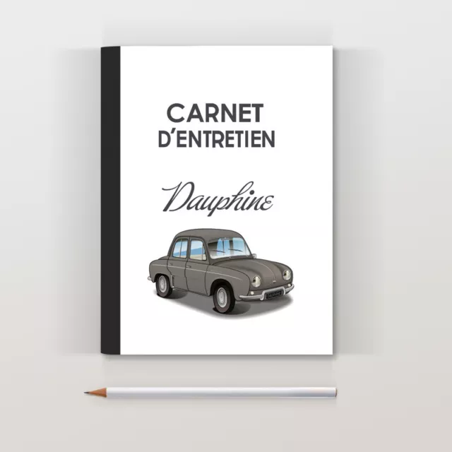 Carnet d'entretien Renault Dauphine grise