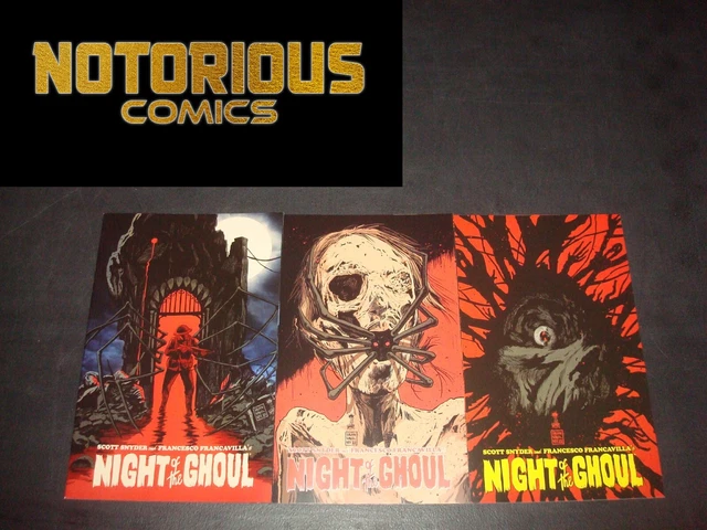 Night of the Ghoul 1-3 Complete Comic Lot Run Set Snyder Dark Horse Collection