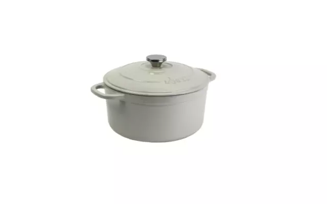 6.5 Quart Enameled Cast Iron Dutch Oven, Oyster