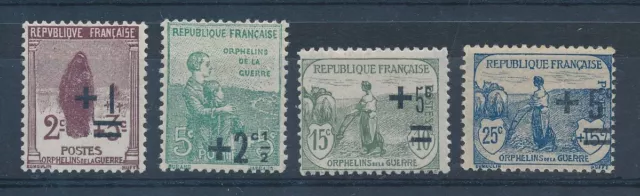 CC - TIMBRE DE FRANCE N° 162 à 165 NEUF*