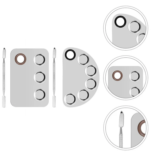 4 Pcs Palette En Acier Inoxydable Plateaux À Outils Fondation